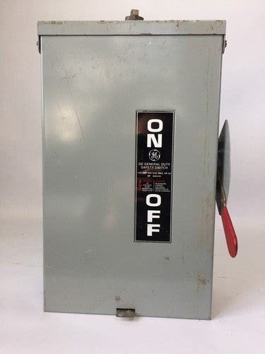 GE TGN3323R SAFETY SWITCH 240VAC 250VDC 100AMP 30HP MODEL 8 TYPE 3R RAINPROOF0