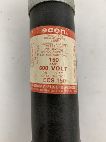Economy Fuse ECS150 150A 600V Class RK5 Fuse "Lot of 2"2
