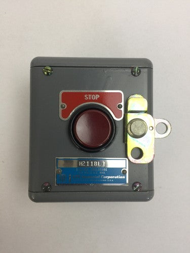ITE H211BL1 HEAVY DUTY NEMA 1 STOP PUSHBUTTON W/LOCK OFF 600VAC STATION ENCLOSUR2