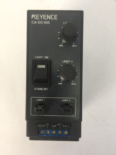 KEYENCE CA-DC100 POWER SUPPLY LIGHT CONTROLLER 24VDC 0