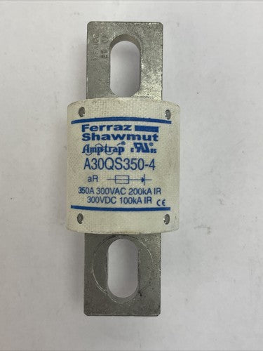 FERRAZ SHAWMUT A30QS350-4 SEMICONDUCTOR FUSE AMP-TRAP 350AMP 300V0