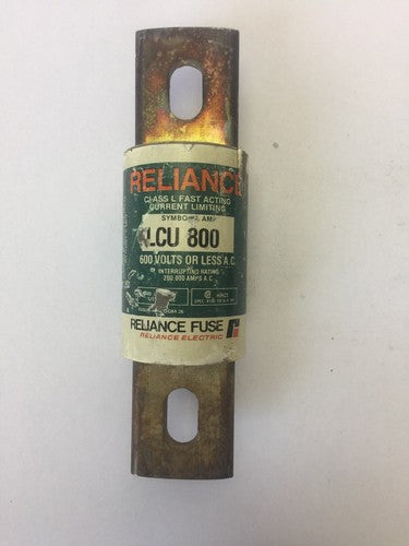 RELIANCE LCU 800 CLASS L FAST ACTING CURRENT LIMITING FUSE 800 AMPS 600 VAC 6