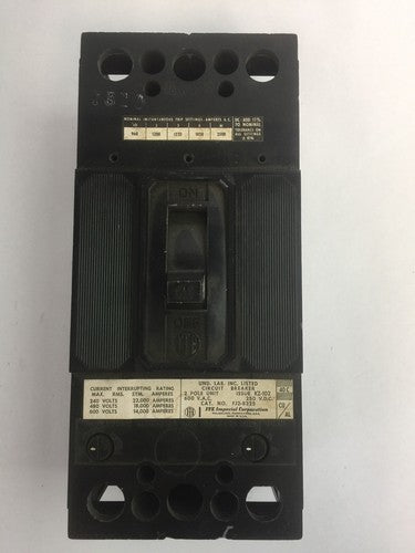 ITE SIEMENS FJ2-B225 CIRCUIT BREAKER 600VAC 250VDC 225AMP 2POLE0