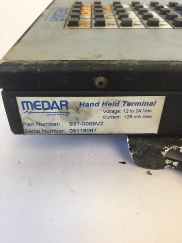 MEDAR  WELDING TECHNOLOGY 937-0009V2 DEP100S  12-24VDC 125mA  HAND HELD TERMINAL3