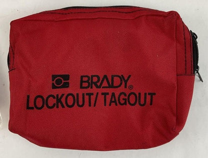 BRADY LOCK OUT TAG OUT KIT  PICTURES SHOW INCLUDED ITEMS. SEE DESC. FOR PART#'S9