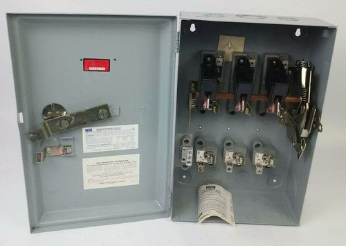 FPE 1132R FUSIBLE HEAVY DUTY SAFETY SWITCH 3P, 100A, 240VAC, 4 WIRE, 30HP3