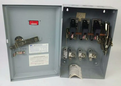 FPE 1132R FUSIBLE HEAVY DUTY SAFETY SWITCH 3P, 100A, 240VAC, 4 WIRE, 30HP3