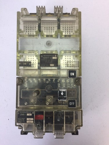 KLOCKNER MOELLER NZMH9-250 CIRCUIT BREAKER 600VAC 200HP ZM9-160 160A THERMAL 0