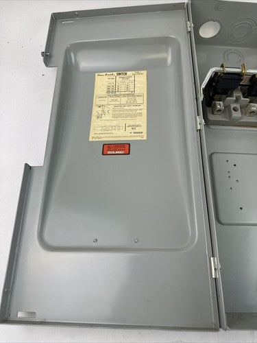 GOULD ITE NF353 VACU-BREAK SWITCH W/CLAMPMATICS CONTACTS 600VAC 100AMP 75HP 3PH5
