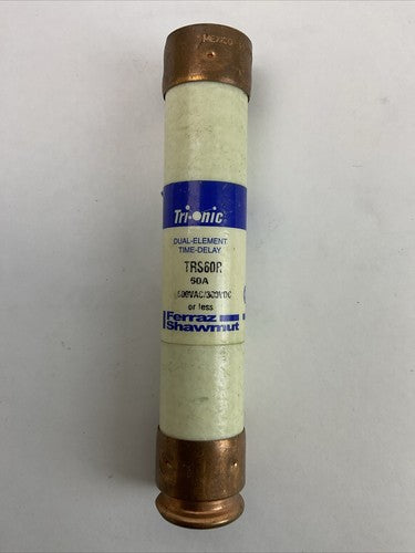 FERRAZ SHAWMUT TRS60R TRI-ONIC 600VAC 300VDC 60AMP DUAL-DELAY FUSE (LOT OF 2)1