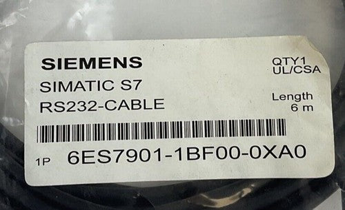 SIEMENS 6ES7901-1BF00-0XA0 SIMATIC S7 RS232-CABLE 6M2