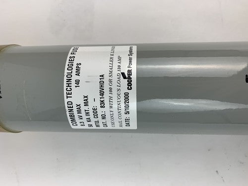 COOPER/COMBINED TECHNOLOGIES 83K140VHD1A X-LIMITER BACKUP FUSE / 8.3kV / 140A2