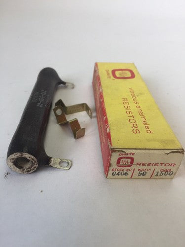 OHMITE 270-50K-40 RESISTOR NO. 0406 1500 OHMS 50 WATTS0