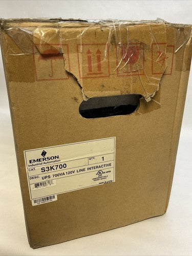 EMERSON S3K700 POWER SUPPLY UPS 700VA 120V LINE INTERACTIVE0