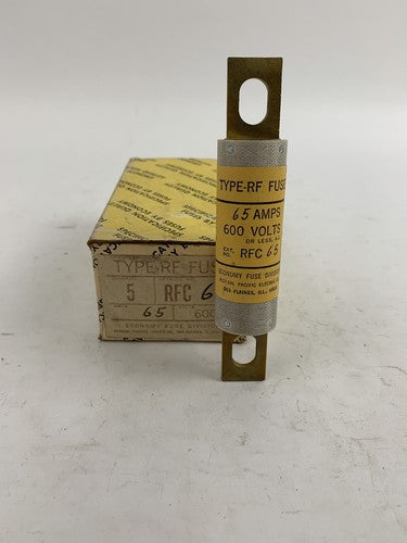 Economy Fuse RFC65 65A 600V Type-RF Fuse "Lot of 5"0