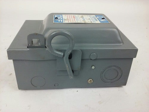 CHALLENGER GD221NF, 30A, 240V, 3 MAX H.P., TYPE 1 INDOOR, SAFETY SWITCH, NEW5