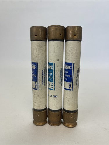 EDISON LESRK15 TIME DELAY CURRENT LIMITIN CLASS RK1 FUSE 15AMP 600VAC (LOT OF 3)2