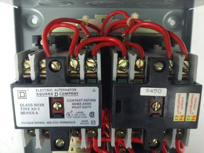 SQUARE D CLASS 9039 TYPE XG1V03, SER. A, 240V COIL RATING, TYPE 1 ENCLOSURE, NEW10