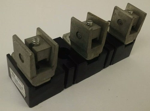 ALLEN BRADLEY 40023-418-02 FUSE BLOCK, 3P, 100A, 600V,4002341802,MISSING 3 BOLTS2