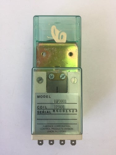 AGASTAT EGPD002 RELAY COIL 125VDC0