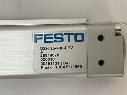 FESTO DZH-25-400-PPV-A FLAT CYLINDER 10BAR / 145PSI1