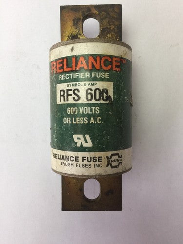 RELIANCE RFS 600 RECTIFIER FUSE 600 AMP 600 VAC4