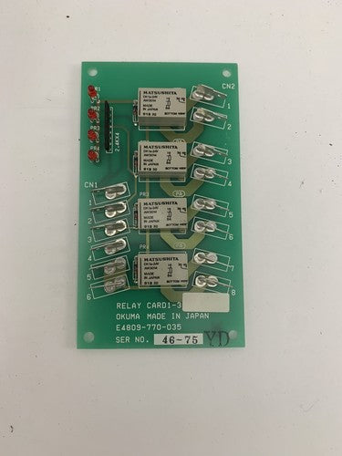 Okuma E4809-770-035 Relay Card 1-30