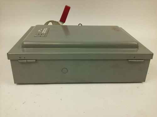 WESTINGHOUSE HF461 SAFETY SWITCH, 30A, 600V, 4P FUSIBLE, 25 H.P., NEW8