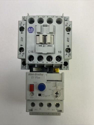 ALLEN BRADLEY STARTER 100-C16*10 SER B CONTACTOR COIL 120V+193-EECB SER B RELAY0