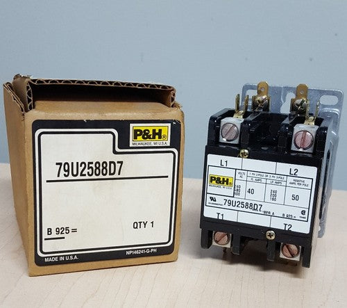 P&H 79U2588D7 160 Amp, 600V AC 3 Pole Contactor SER A1