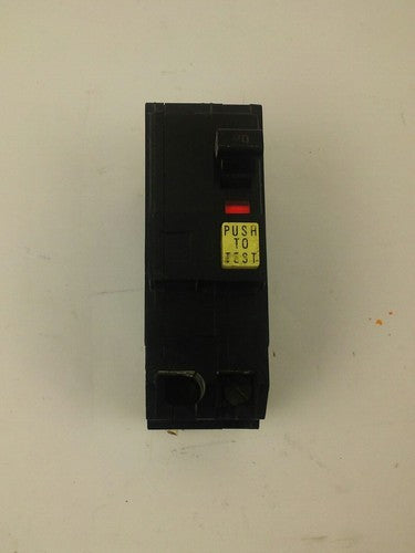 SQ. D  QOB220GFI CIRCUIT BREAKER,  2P, 20A, 120/240V GFI, USED MISSING SCREWS 0