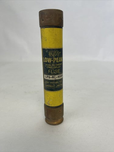 BUSS LPS-RK-40 LOW-PEAK DUAL ELEMENT TIME DELAY FUSE 600VAC 40AMP (LOT OF 10)8