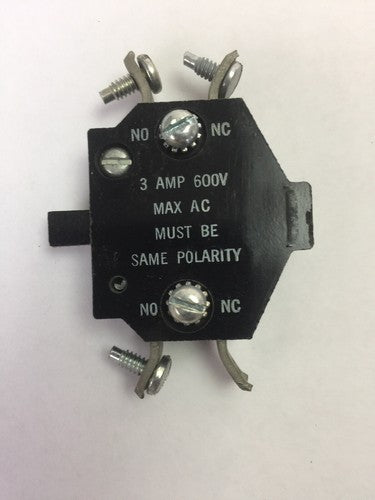 CUTLER HAMMER 10-3654 AUXILIARY CONTACT 3AMP 600VAC 5