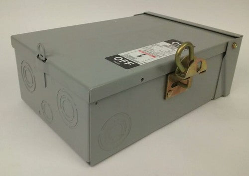 MURRAY GH322NW FUSIBLE SAFETY SWITCH SINGLE THROW 2P, 60A, 240V, 10HP, TYPE 3R 7