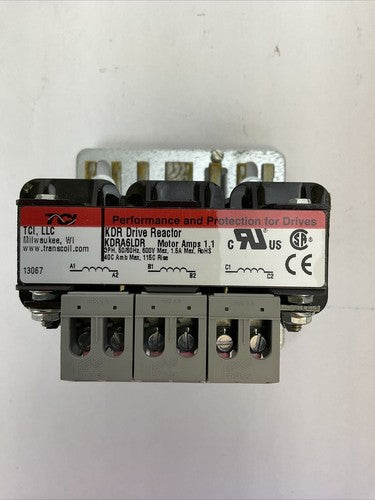 TCI KDRA6LDR KDR DRIVE REACTOR 600V MOTOR AMP 1.11