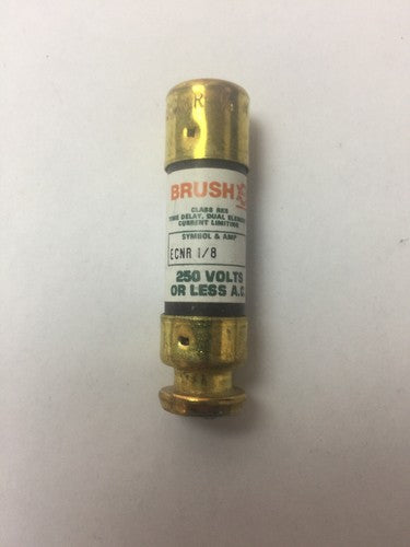 BRUSH/RELIANCE ECNR 1/8 FUSE 250VAC 1/8AMP (LOT OF 10)0