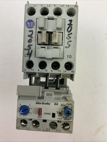 ALLEN BRADLEY STARTER (100-C09Z*10 SER A CONTACTOR COIL 24VDC + 193-EA4EB SER B)0