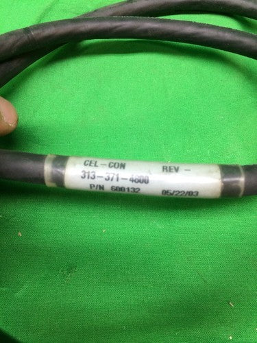 CEL-CON 600132 CABLE, 4 FT, CONNECTOR 4 PIN FEMALE, 90_, 300 V1