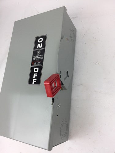 GE TH3222 HEAVY DUTY FUSIBLE SAFETY SWITCH 60AMPS 240VAC 250VDC 15HP 2P MODEL 102