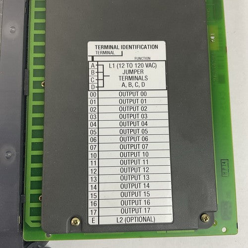 1771-OAD/C OUTPUT MODULE REV.F01 SER.C W/ 1771-WHF SWING ARM2