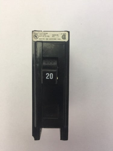 CUTLER HAMMER WESTINGHOUSE QBHW1020 CIRCUIT BREAKER 20A 120/240VAC 1P (LOT OF 4)0