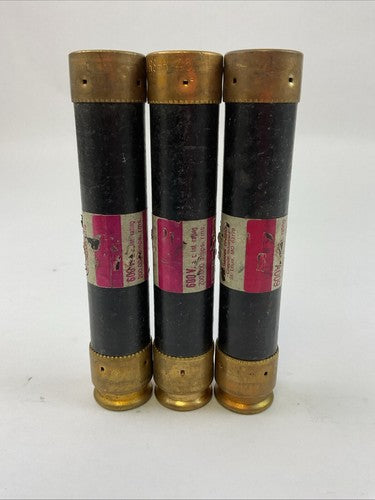 FUSETRON FRS-R-45 DUAL-ELEMENT TIME DELAY CURRENT LIMITING 600VAC 45A (LOT OF 3)4