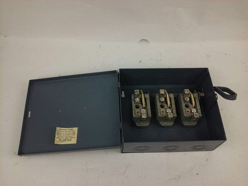 WADSWORTH 8963R ENCLOSED SAFETY SWITCH, 60A, 240V, 3P, HORSE POWER 15-30, NEW2