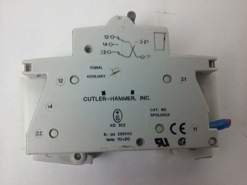 CUTLER HAMMER SPCL1C03, SPCLUAUX TEST CIRCUIT BREAKER, 1P,3A, 277V, USED SURPLUS1