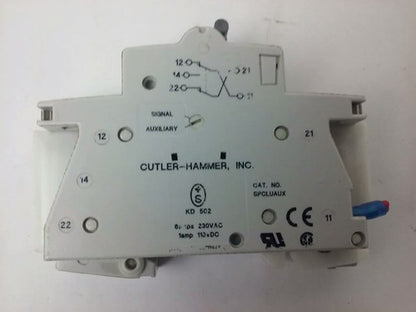 CUTLER HAMMER SPCL1C03, SPCLUAUX TEST CIRCUIT BREAKER, 1P,3A, 277V, USED SURPLUS1