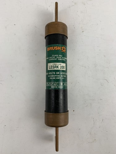 Brush/Reliance LESRK200 200A 600V Fuse "Lot of 3"1