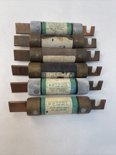 ECONOMY ECN90 DUAL ELEMENT TIME DELAY CLASS K9 FUSE 90AMP 250VAC (LOT OF 6) 4