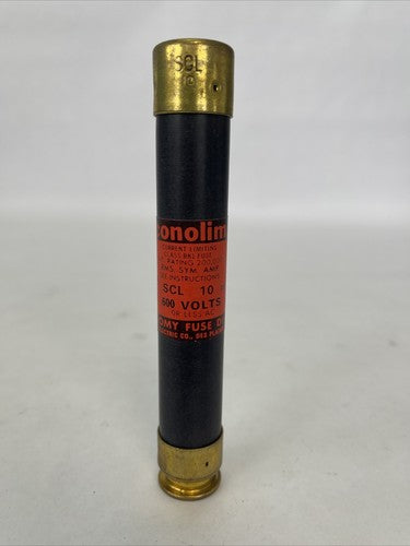 ECONOLIM SCL10 CURRENT LIMITING CLASS RK1 FUSE 600VAC 10AMP (LOT OF 15)0