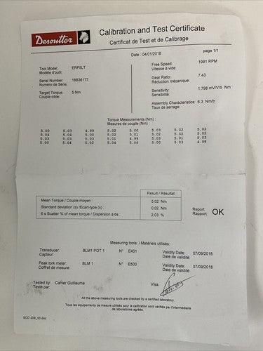 DESOUTTER 6151652280 ERP5LT ELECTRIC NUTRUNNER12