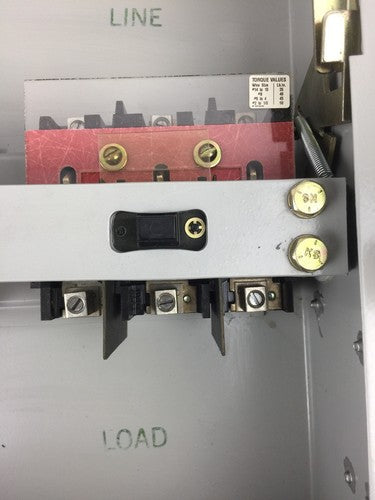 WESTINGHOUSE RDSN6030 SWITCH MAX AMP 30 MAX VOLT 600AC 250DC TYPE 3R RAINPROOF7